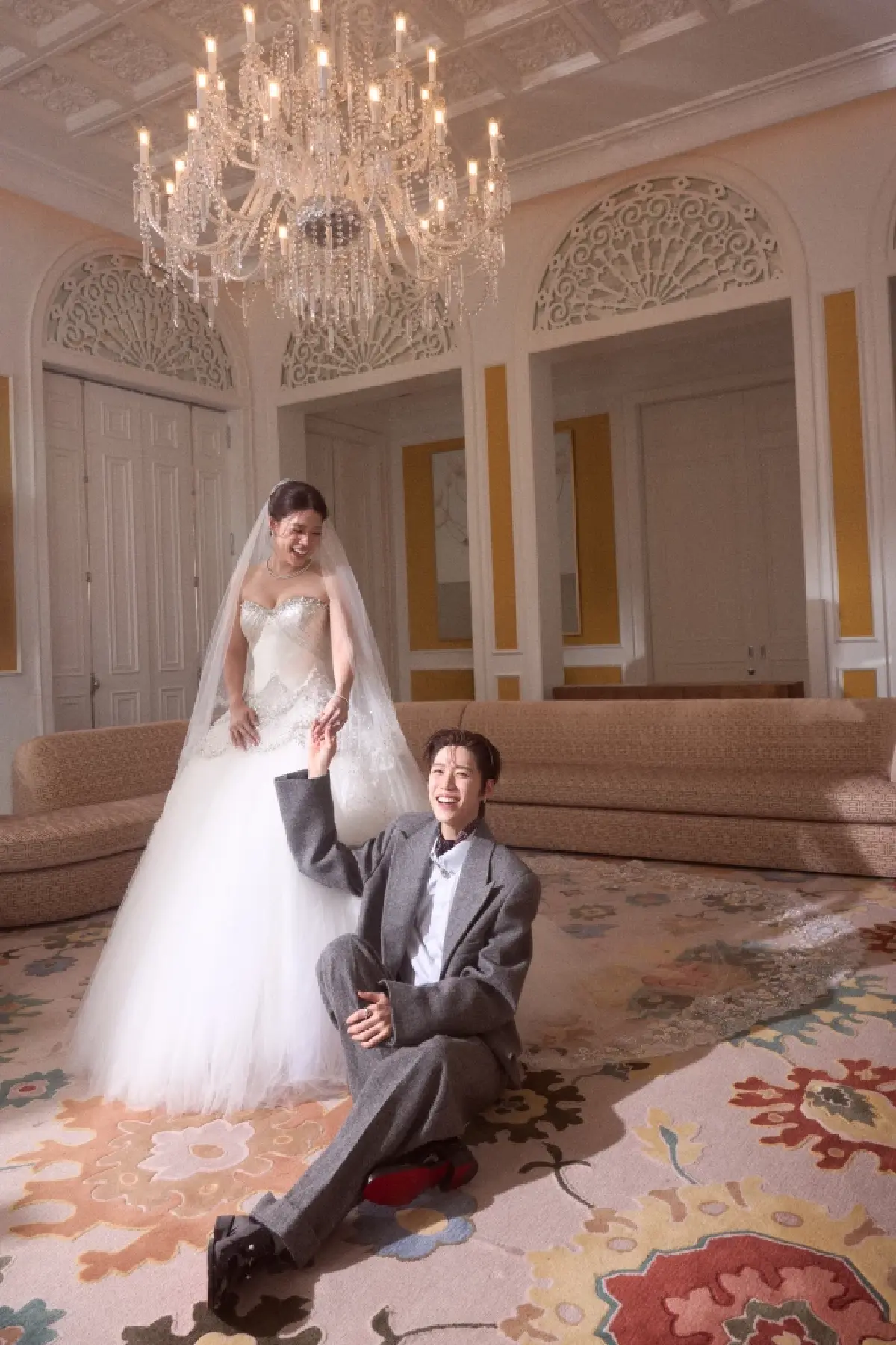 เปิดลุค 'พีพี กฤษฏ์' ร่วมงานแต่งพี่สาว 'เพชร ศสิพร' โมเมนต์พิเศษกับ Panthere de Cartier
