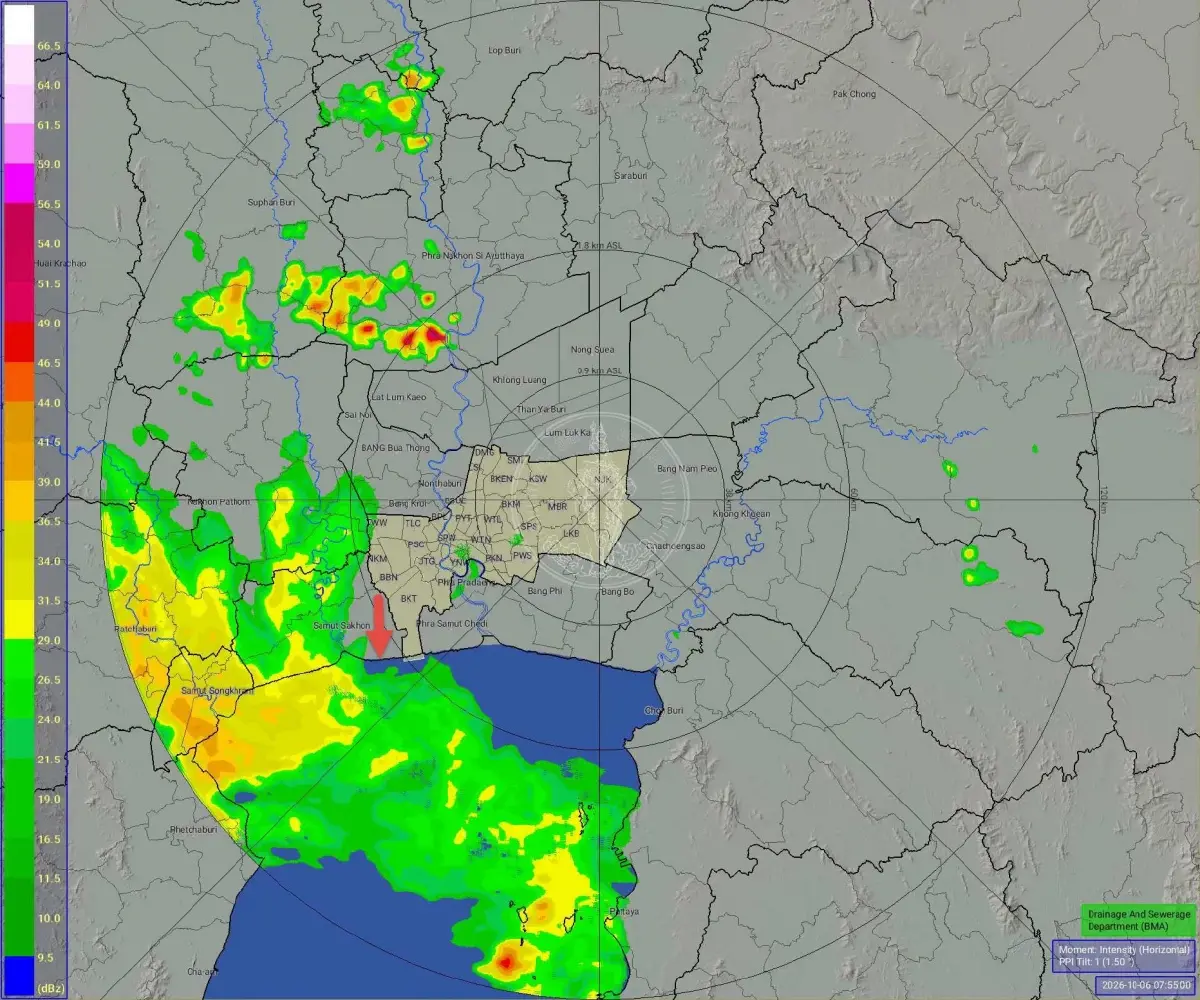 เช็กพิกัดเดินทาง 6 ต.ค.69 อัปเดตฝนตกหนัก น้ำท่วมกรุงเทพและปริมณฑล