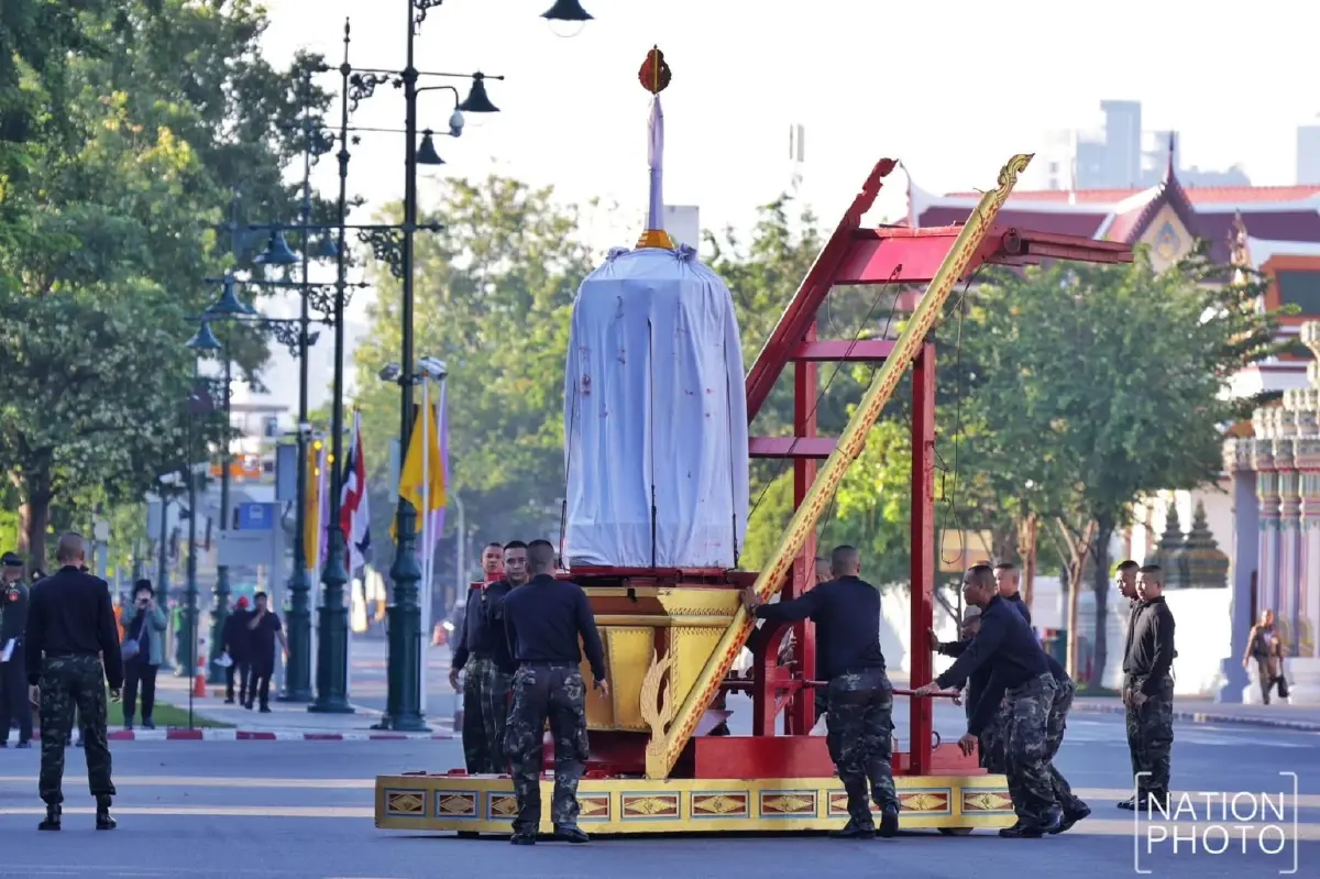 ทภ.1 ซ้อมย่อยริ้วขบวนพระบรมราชอิสริยยศ ครั้งที่ 1 ในพระราชพิธีถวายพระเพลิงพระบรมศพฯ