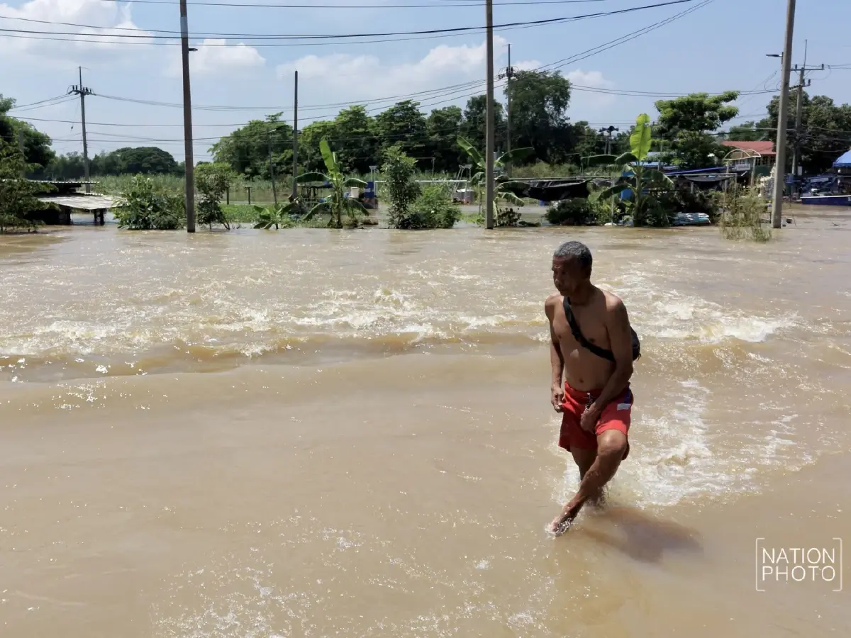 น้ำท่วมอยุธยา วิกฤต กระทบ 16 อำเภอ เดือดร้อนกว่า 59,000 ครัวเรือน