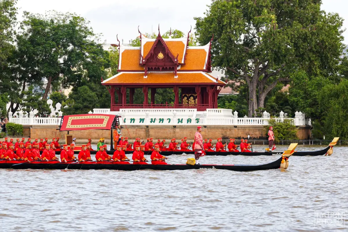 ประมวลภาพ ซ้อมใหญ่เสมือนจริง ขบวนพยุหยาตราทางชลมารค ครั้งที่ 1