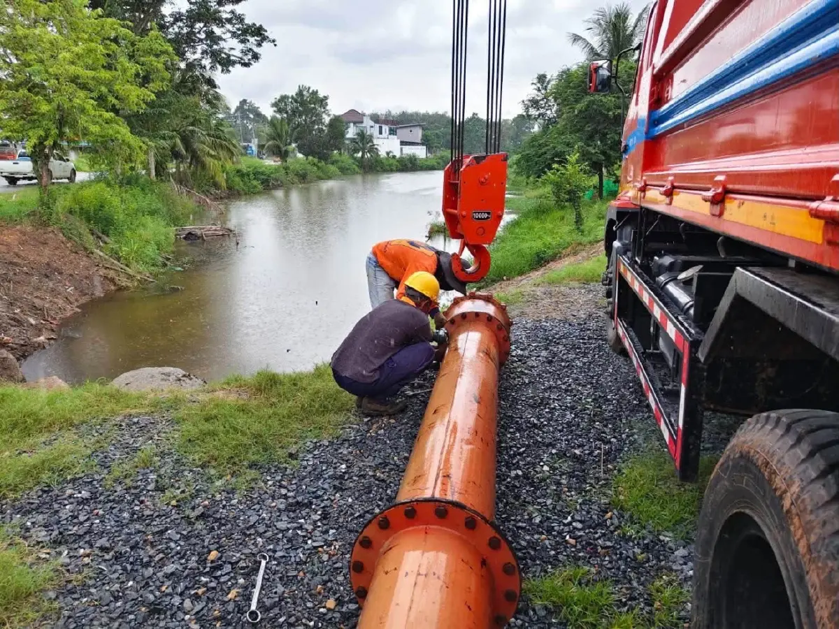 จับสัญญาณ ฝนลงใต้ ปภ. ปักหลักจุดเสี่ยง หาดใหญ่-สงขลา ดักทางน้ำท่วม