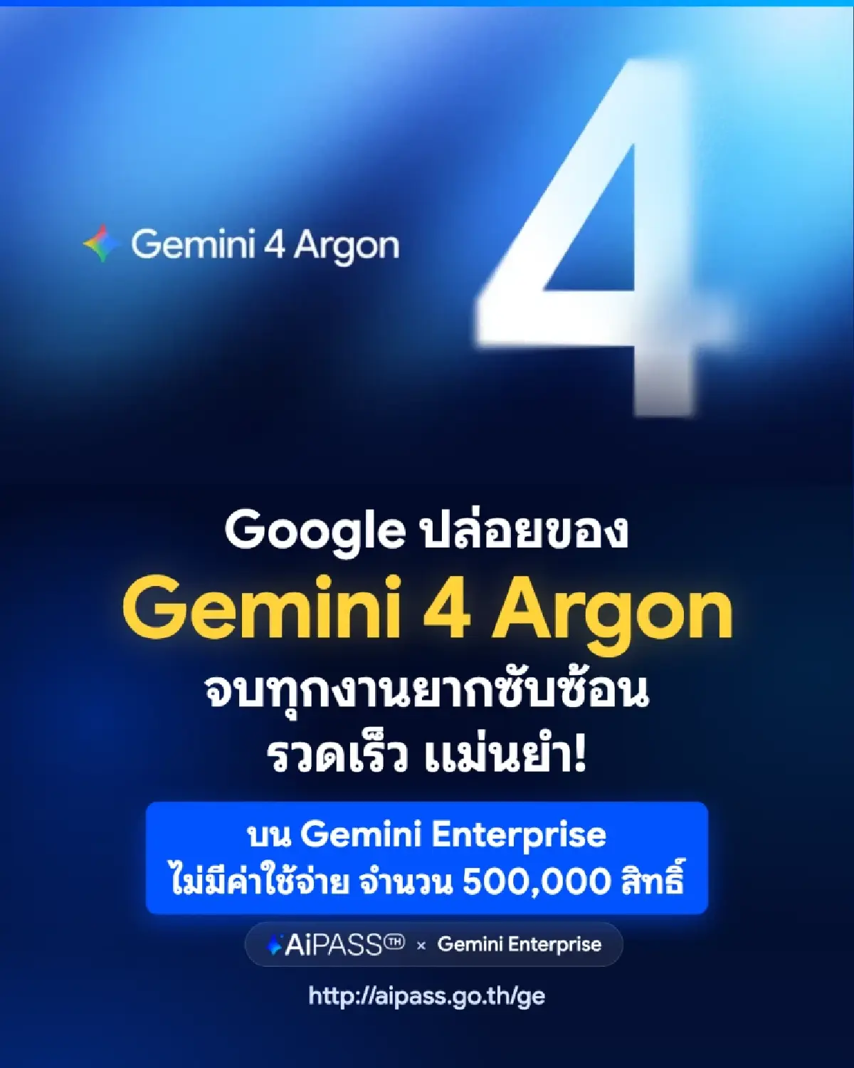 Human Intelligence ผนึก Google เปิดสเปก Gemini Enterprise ฟรี 5 แสนสิทธิ์ ชู AI Agent กว่า 50 ตัว