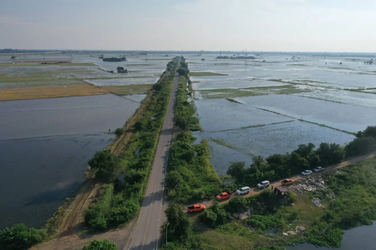 กางแผนกู้น้ำท่วมบางกุ่ม-ท่าวุ้ง คืนพื้นที่ทำนาปรัง 15 พ.ย.นี้