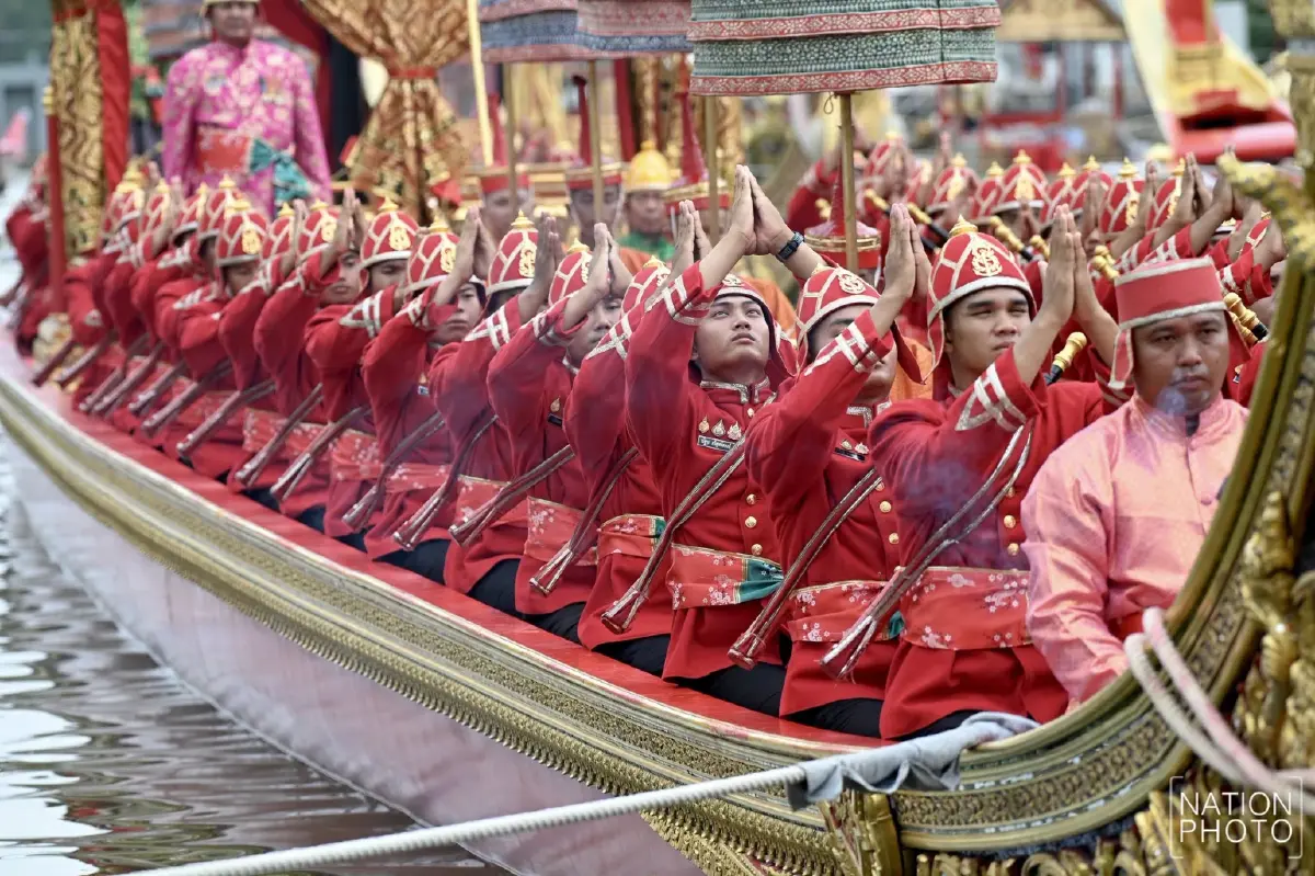 ประมวลภาพ ซ้อมใหญ่เสมือนจริง ขบวนพยุหยาตราทางชลมารค ครั้งที่ 1