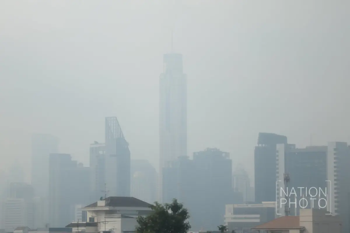 กทม. เช้านี้ฟ้ามืดครึ้ม ความชื้นพุ่ง 91% เตือนพายุฝนถล่มบ่าย 40%