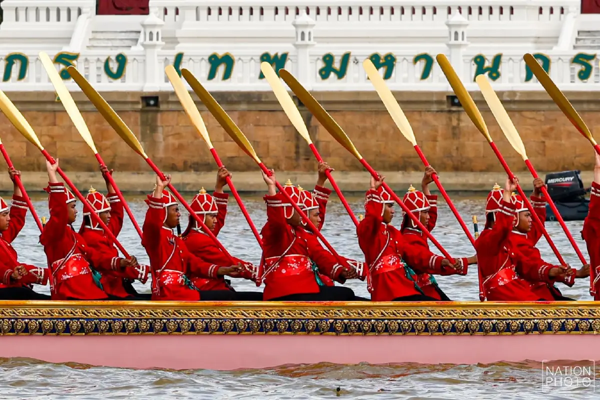 ประมวลภาพ ซ้อมใหญ่เสมือนจริง ขบวนพยุหยาตราทางชลมารค ครั้งที่ 1