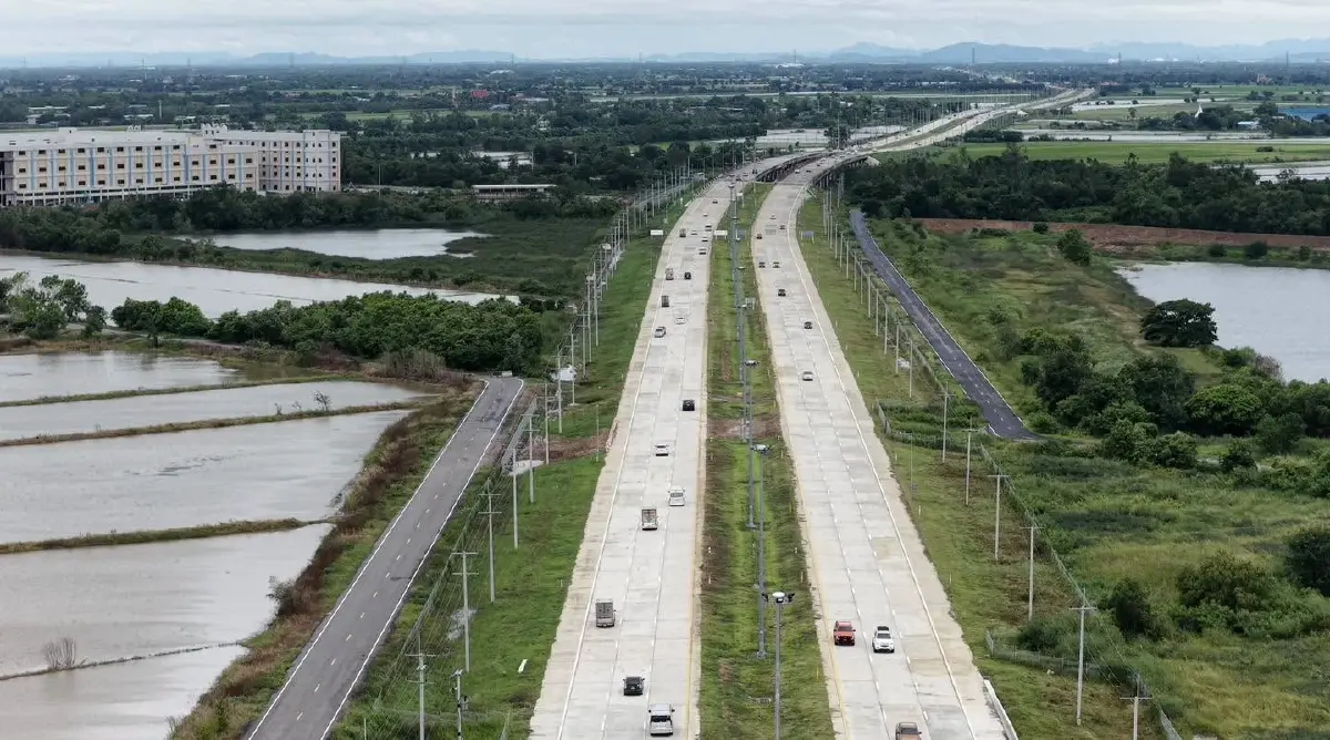 เปิดวิ่งฟรี M6 บางปะอิน-หินกอง เลี่ยงน้ำท่วม ขาไป-ขากลับ 6-11 ต.ค. นี้