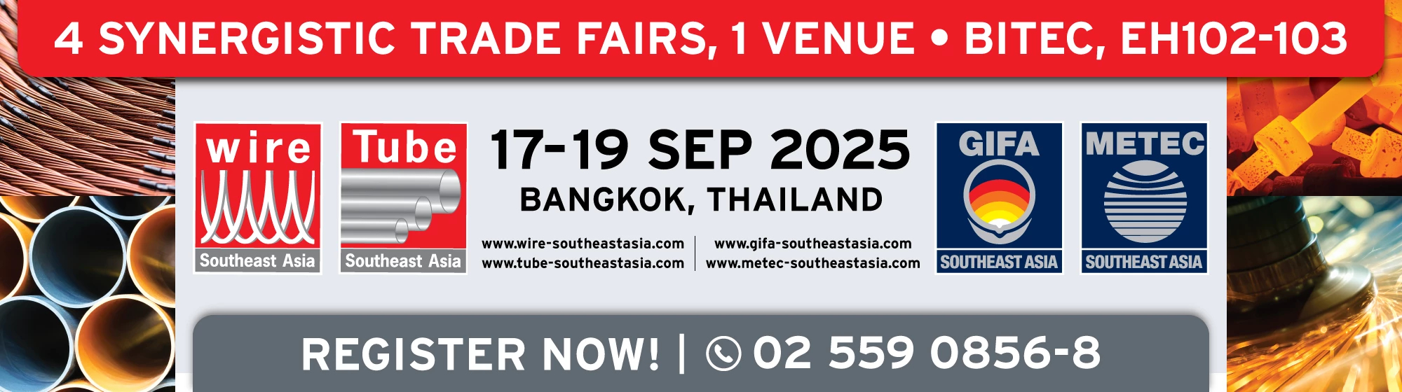wire Tube GIFA METEC 1-3 Sep 25