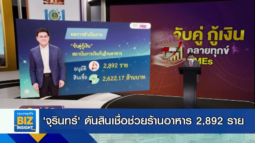 ‘จุรินทร์’ ดันสินเชื่อช่วยร้านอาหาร 2,892 ราย