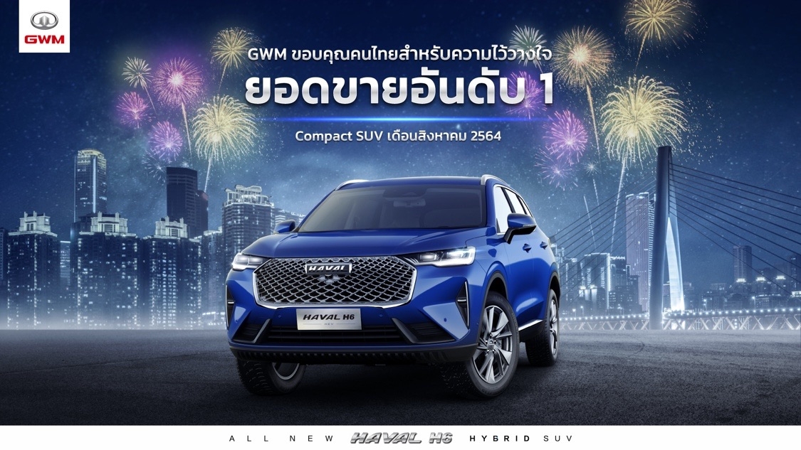 เกรท วอลล์ มอเตอร์ ขึ้นแท่นยอดขายอันดับ 1 ในเดือนสิงหาคม