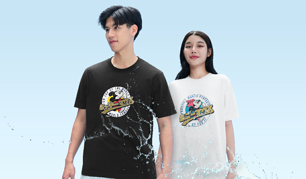 Disney & GQ เมื่อลาย Mickey Mouse มาอยู่บนเสื้อผ้าสะท้อนน้ำ ครั้งแรกของโลก!