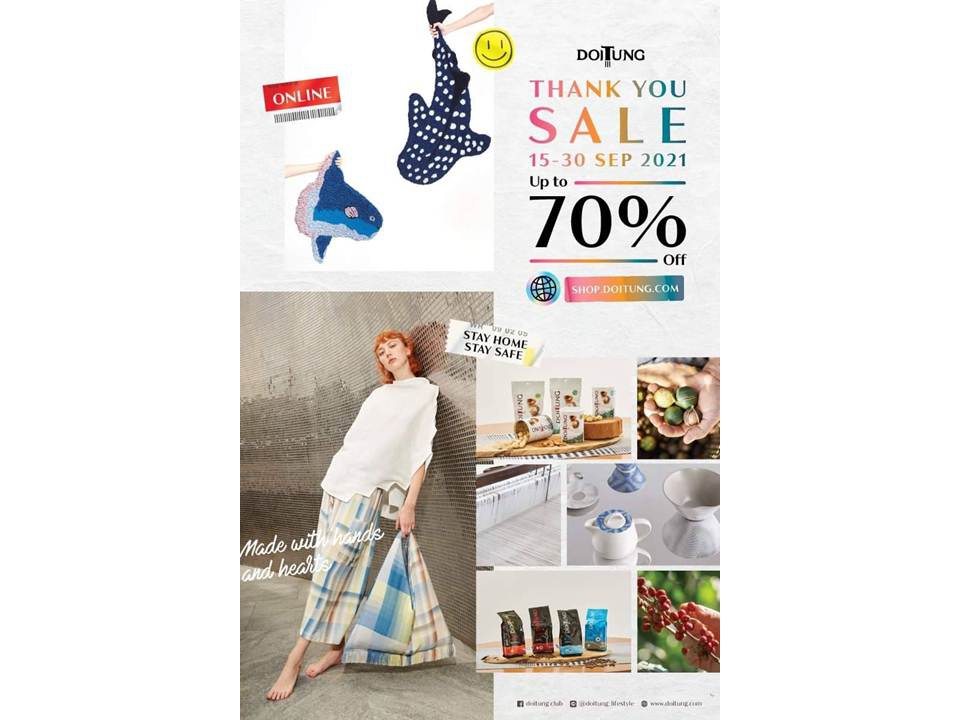 มูลนิธิแม่ฟ้าหลวง ฯจัด doitung thank you sale ประจำปี