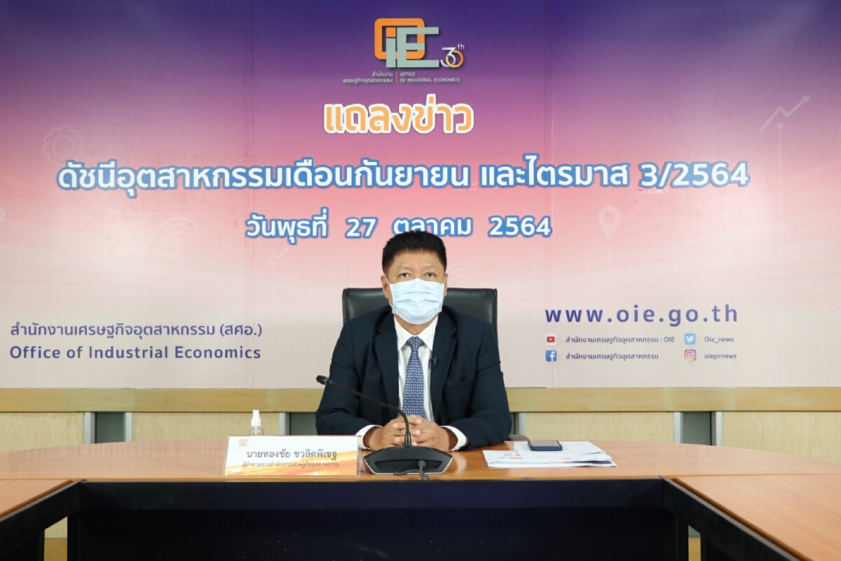 ดัชนีผลผลิตอุตฯ ขยับเพิ่มขึ้น ภาพรวม 9 เดือนขยายตัว ส่งออกโตต่อเนื่อง