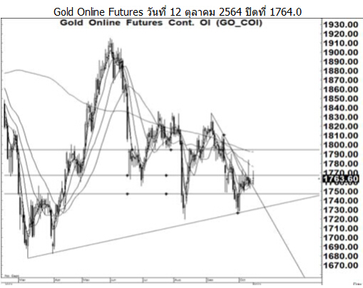 Daily Gold Futures (วันที่ 14 ตุลาคม 2564)