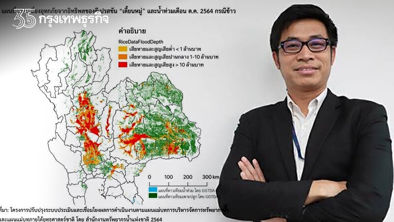 "นักวิจัย" ประเมินน้ำท่วมกระทบนาข้าว 3.5 ล้านไร่ คาดการณ์ปีหน้าน้ำอาจน้อย