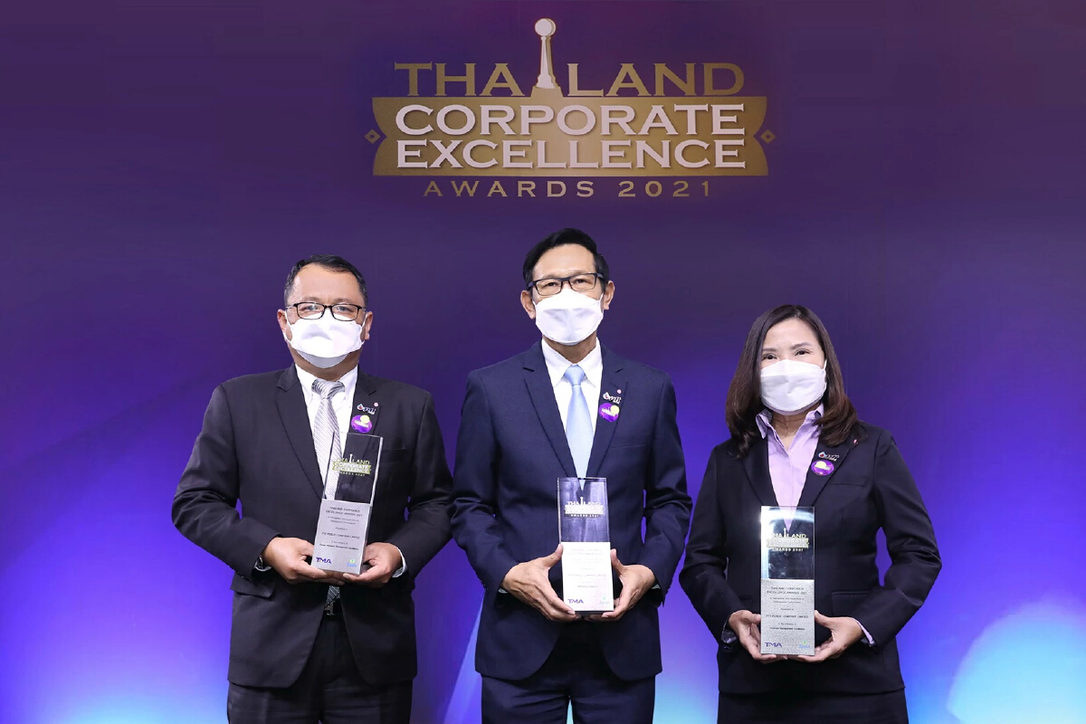 ปตท. รับ 3 รางวัลพระราชทาน Thailand Corporate Excellence Award 2021