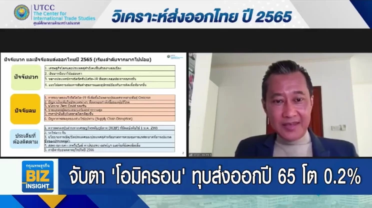 จับตา ’โอมิครอน’ ทุบส่งออกปี 65 โตแค่ 0.2%