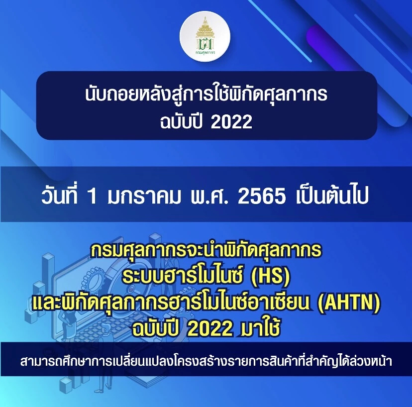 ศุลกากรเพิ่ม600รายการพิกัดสินค้าระบบฮาร์โมไนซ์ฉบับปี 65