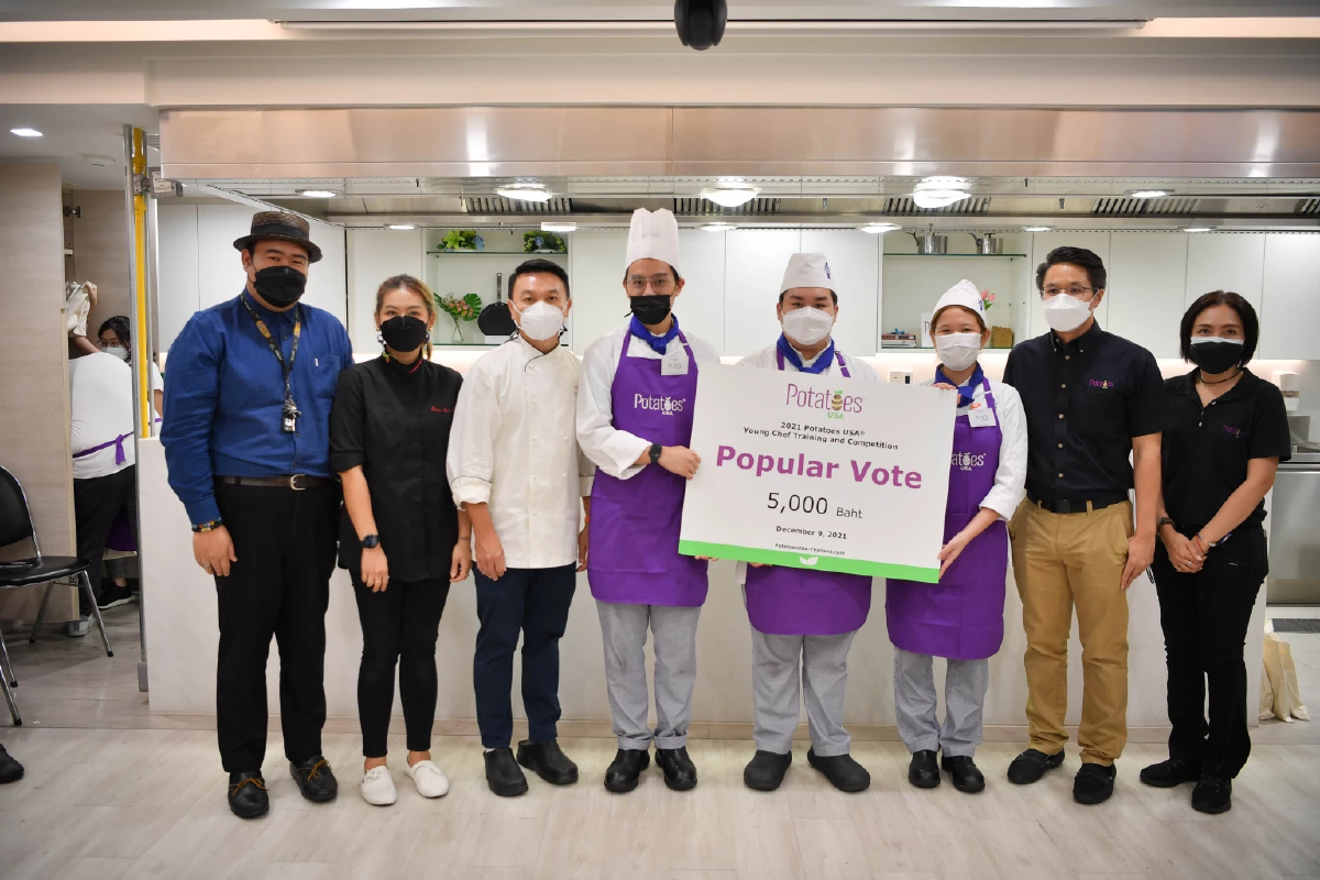 วิทยาลัยดุสิตธานี กวาด 2 รางวัลชนะเลิศ การแข่งขัน “2021 Potatoes USA® Young Chef Training and Competition”