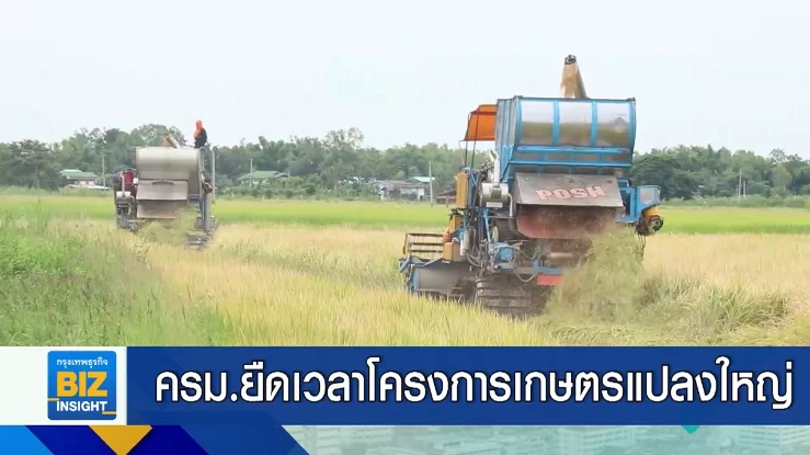 ครม.ยืดเวลาโครงการเกษตรแปลงใหญ่ถึง 13 ธ.ค. 69