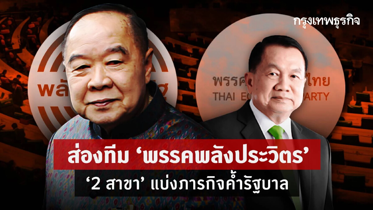 ส่องทีม“พรรคพลังประวิตร” "2 สาขา"แบ่งภารกิจค้ำรัฐบาล