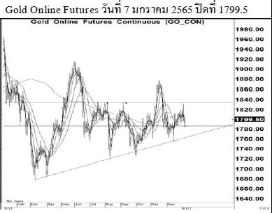 Daily Gold Futures (วันที่ 10 มกราคม 2565)