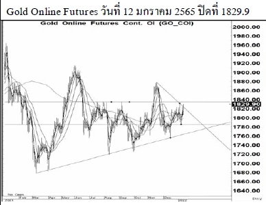 Daily Gold Futures (วันที่ 13 มกราคม 2565)