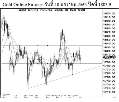 Daily Gold Futures (วันที่ 11 มกราคม 2565)