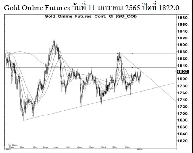 Daily Gold Futures (วันที่ 12 มกราคม 2565)