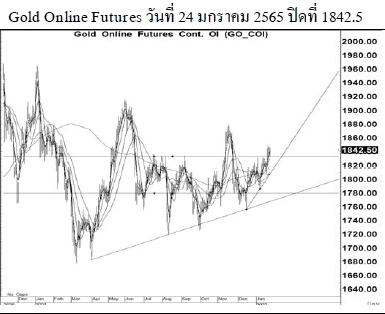 Daily Gold Futures (วันที่ 25 มกราคม 2565)