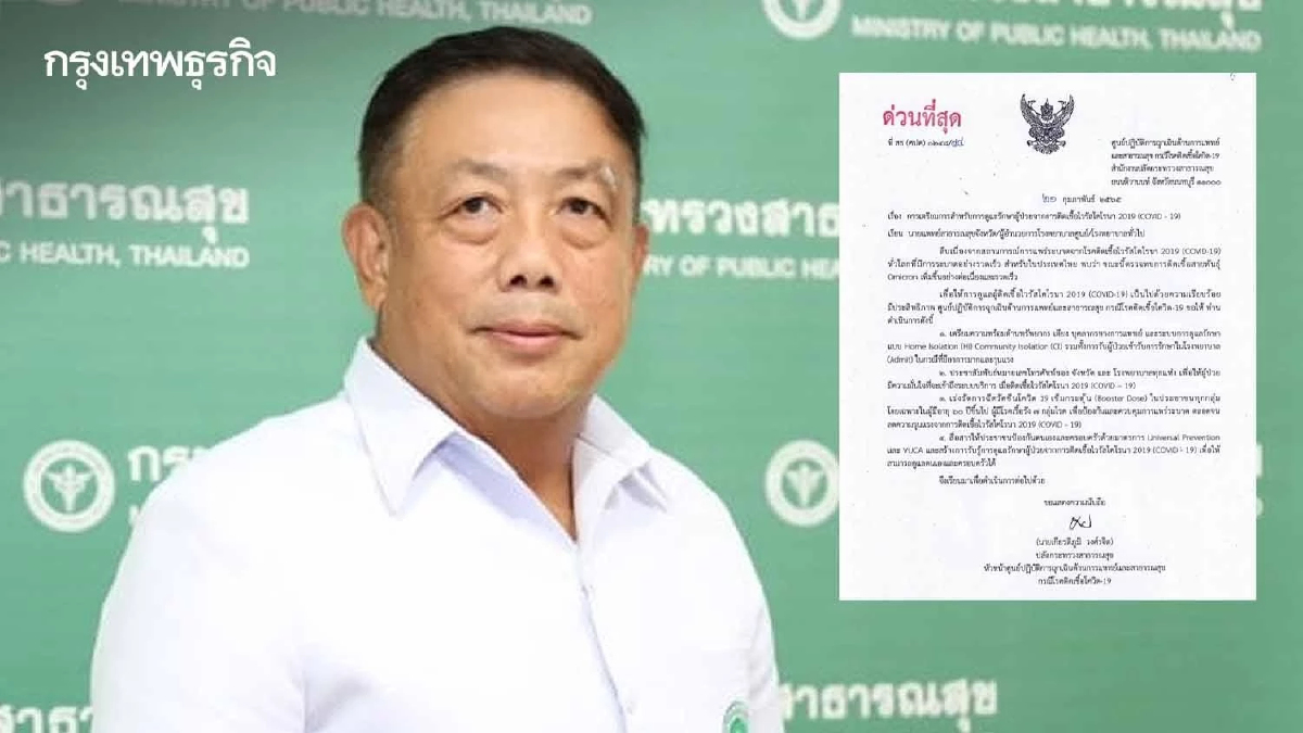 สั่งด่วน! "นพ.สสจ.-ผอ.รพ." จัดทรัพยากร-บุคลากร รับผู้ป่วยโควิด HI-CI