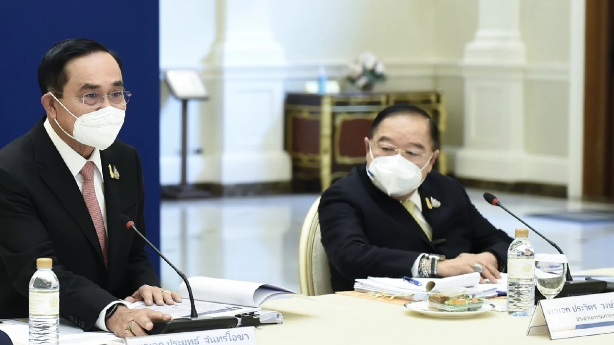 "3ป." ปิดห้องคุย "สันติ" โว "พปชร." พรรคนี้ดีมาก ไม่มีปัญหาอะไรเลย