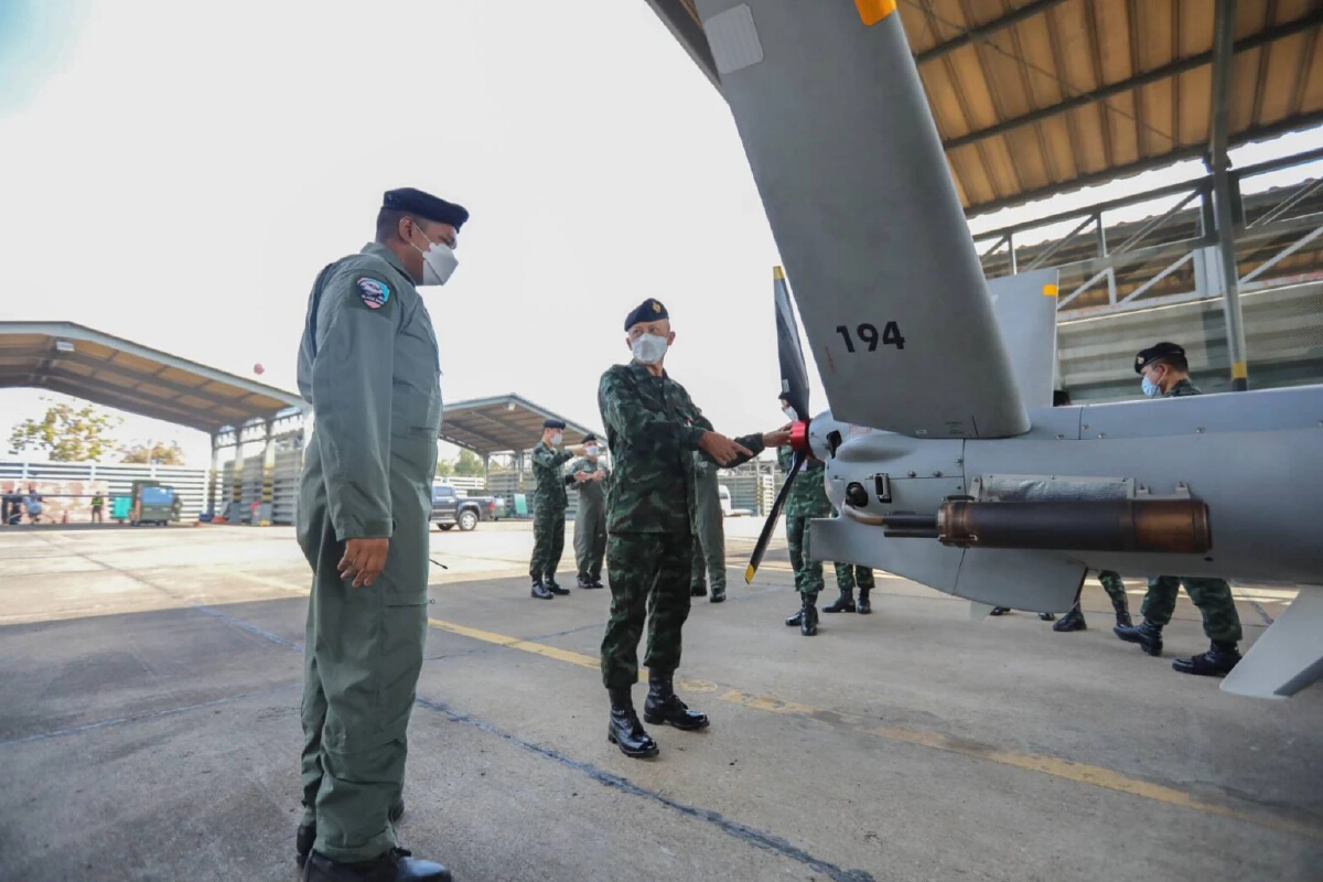 กองทัพบกส่งอากาศยานไร้คนขับ Hermes 450 UAV ดับไฟป่าภาคเหนือ