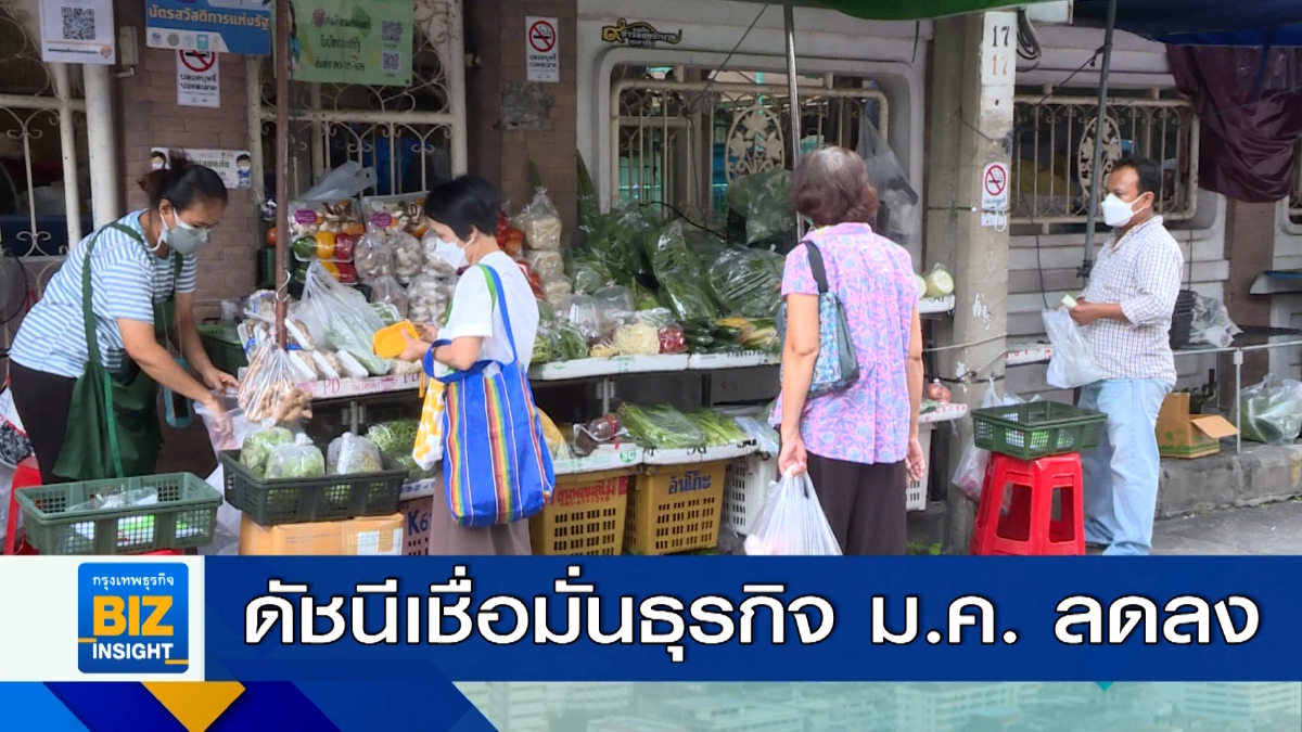 ดัชนีเชื่อมั่นธุรกิจ ม.ค. ลดลงอยู่ที่ 47.2
