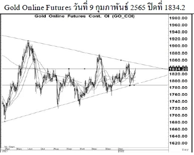 Daily Gold Futures (วันที่ 10 กุมภาพันธ์ 2565)