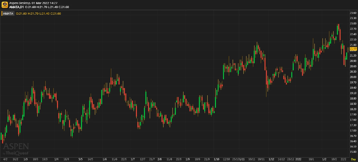 AMATA ผลประกอบการ 4Q64: โมเมนตัมของธุรกิจ IE เป็นบวก