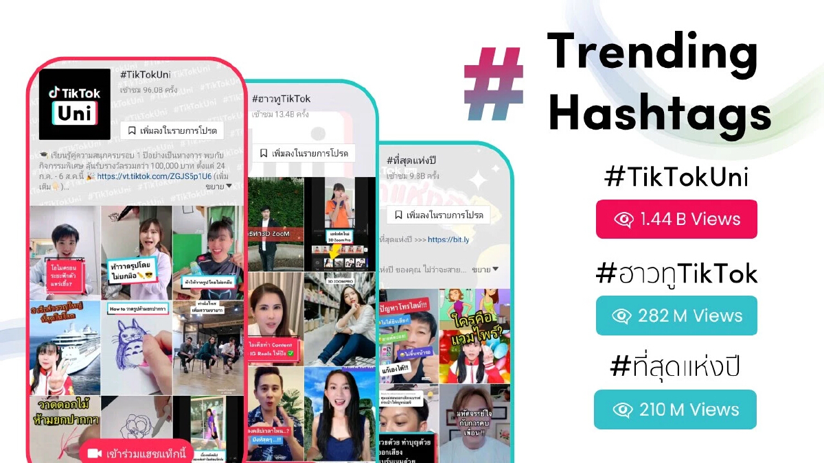 เกาะติดกระแสฮิต!! TikTok เดือนมีนาคม 2022
