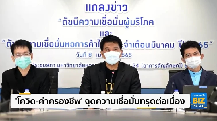 ‘โควิด-ค่าครองชีพ’ ฉุดความเชื่อมั่นทรุดต่อเนื่อง