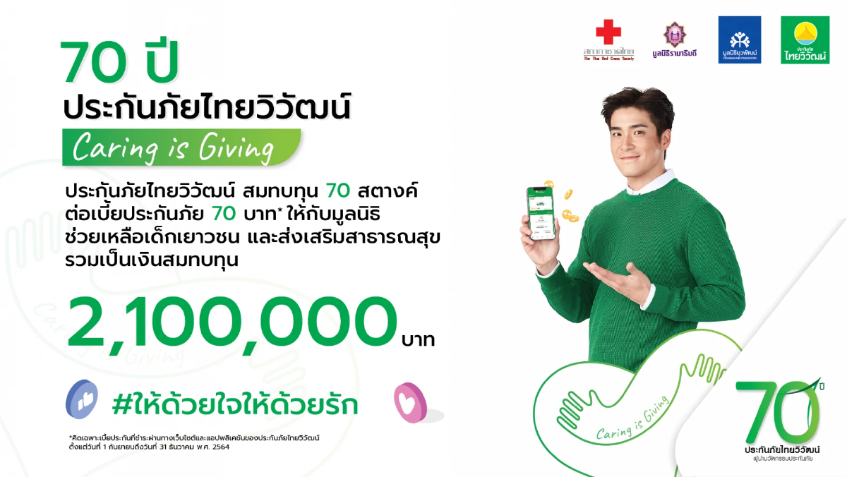 “ประกันภัยไทยวิวัฒน์” ส่งมอบโอกาสด้านการศึกษาและสาธารณสุข ผ่านโครงการ Caring is Giving ให้ด้วยใจให้ด้วยรัก