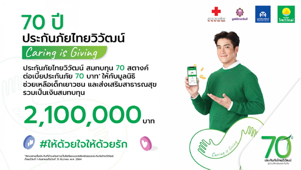 “ประกันภัยไทยวิวัฒน์” ส่งมอบโอกาสด้านการศึกษาและสาธารณสุข ผ่านโครงการ Caring is Giving ให้ด้วยใจให้ด้วยรัก