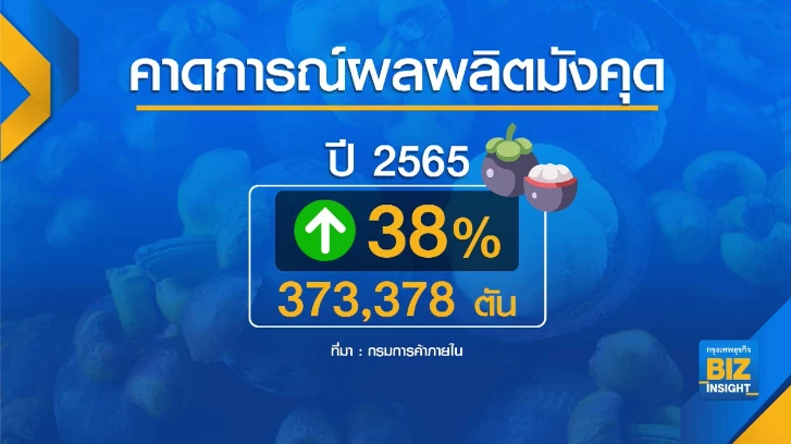 รัฐเร่งกระจาย ‘มังคุด’ ช่วยเกษตรกร หลังผลผลิตเพิ่มขึ้น 38%