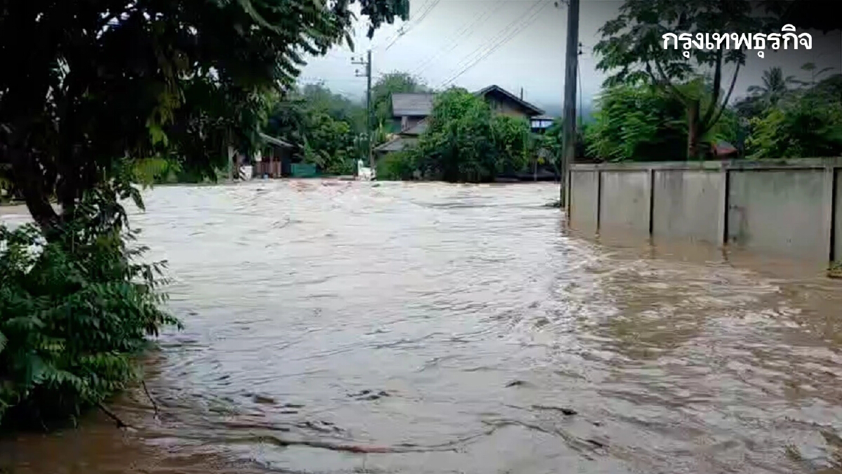 ฝนตกหนักลำปาง ชาวบ้านเดือนร้อน 300 หลังคาเรือน