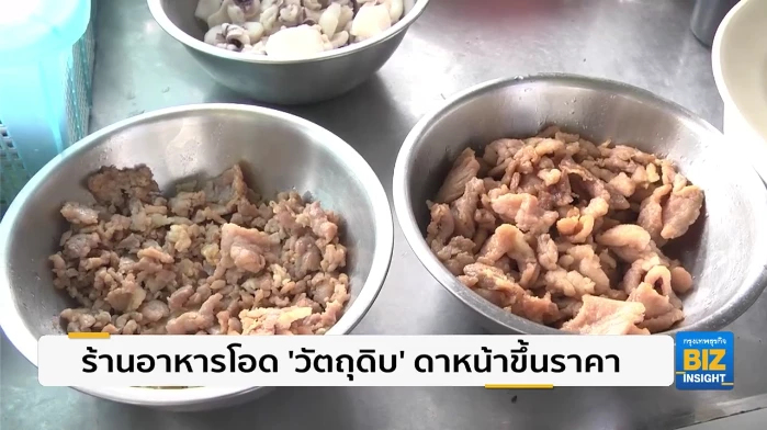 ร้านอาหารโอด ‘วัตถุดิบ’ ดาหน้าขึ้นราคา