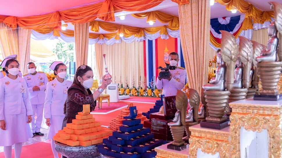 กรมพระศรีสวางควัฒนฯ ทรงประกอบพิธีเจริญพระพุทธมนต์สมโภช พระพุทธสิรินาคเภษัชยคุรุจุฬาภรณ์