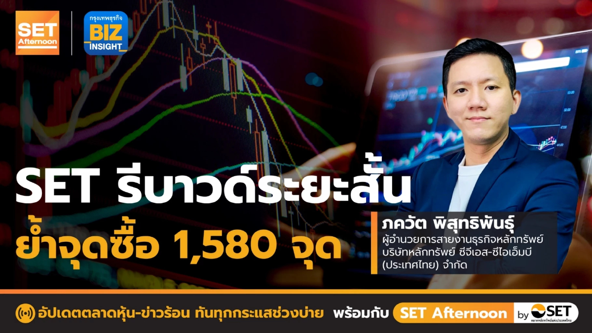 SET รีบาวด์ระยะสั้นย้ำจุดซื้อ 1,580 จุด l SET Afternoon l 14 มิ.ย. 65