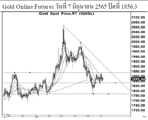 Daily Gold Futures (วันที่ 8 มิถุนายน 2565)