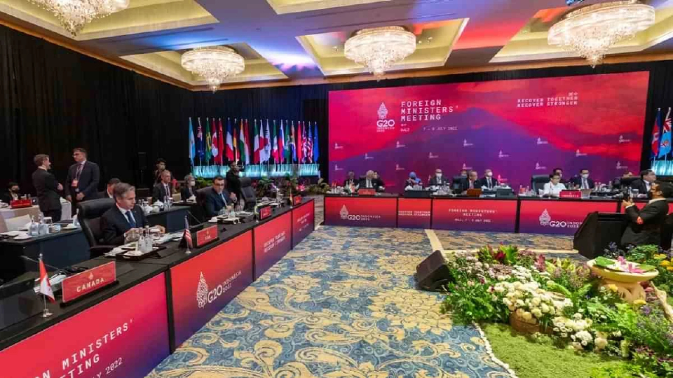 สงครามรัสเซีย-ยูเครนป่วนประชุม G20 "ลาฟรอฟ" วอล์คเอาท์/ยกเลิกถ่ายรูปหมู่