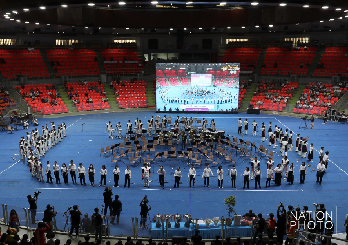 เปิดภาพ บรรยากาศประชันวงดุริยางค์กระชับมิตร รร.ในกรุงเทพฯ - นครราชสีมา