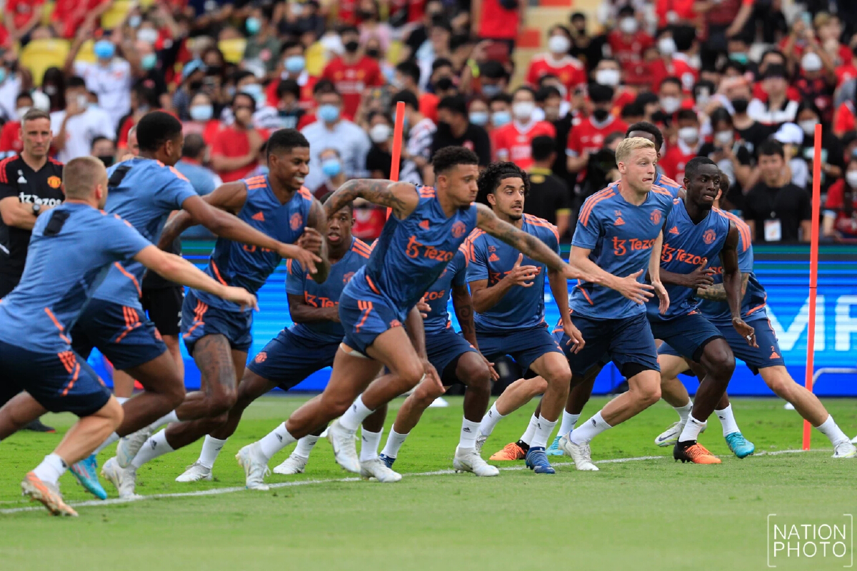 บรรยากาศการซ้อมโชว์ก่อนศึกแดงเดือด “The Match Century Cup 2022”